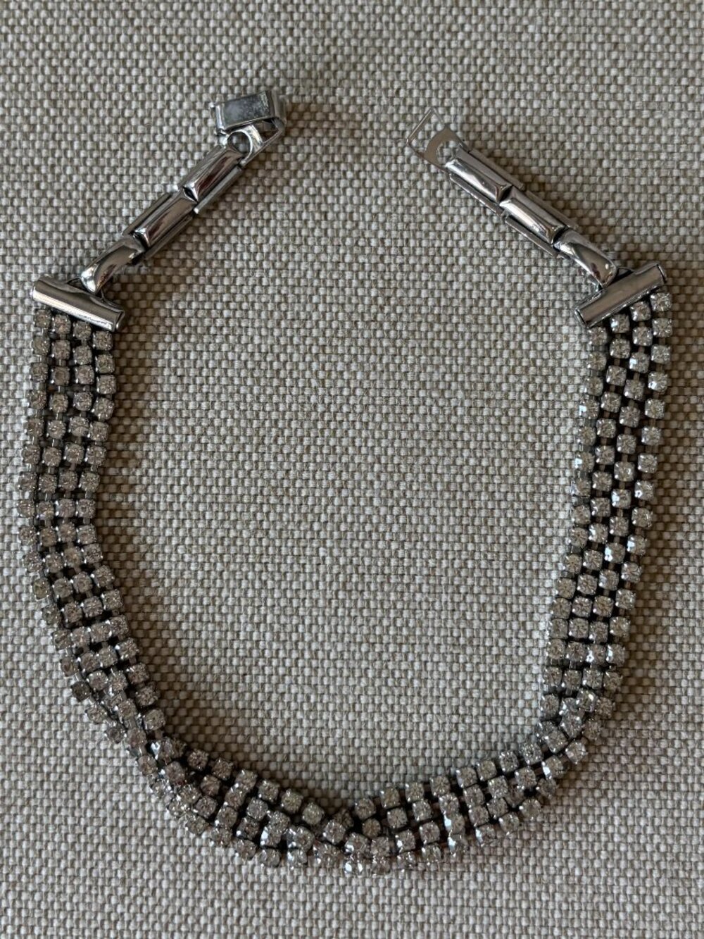 Vintage Rhinestone Choker Necklace